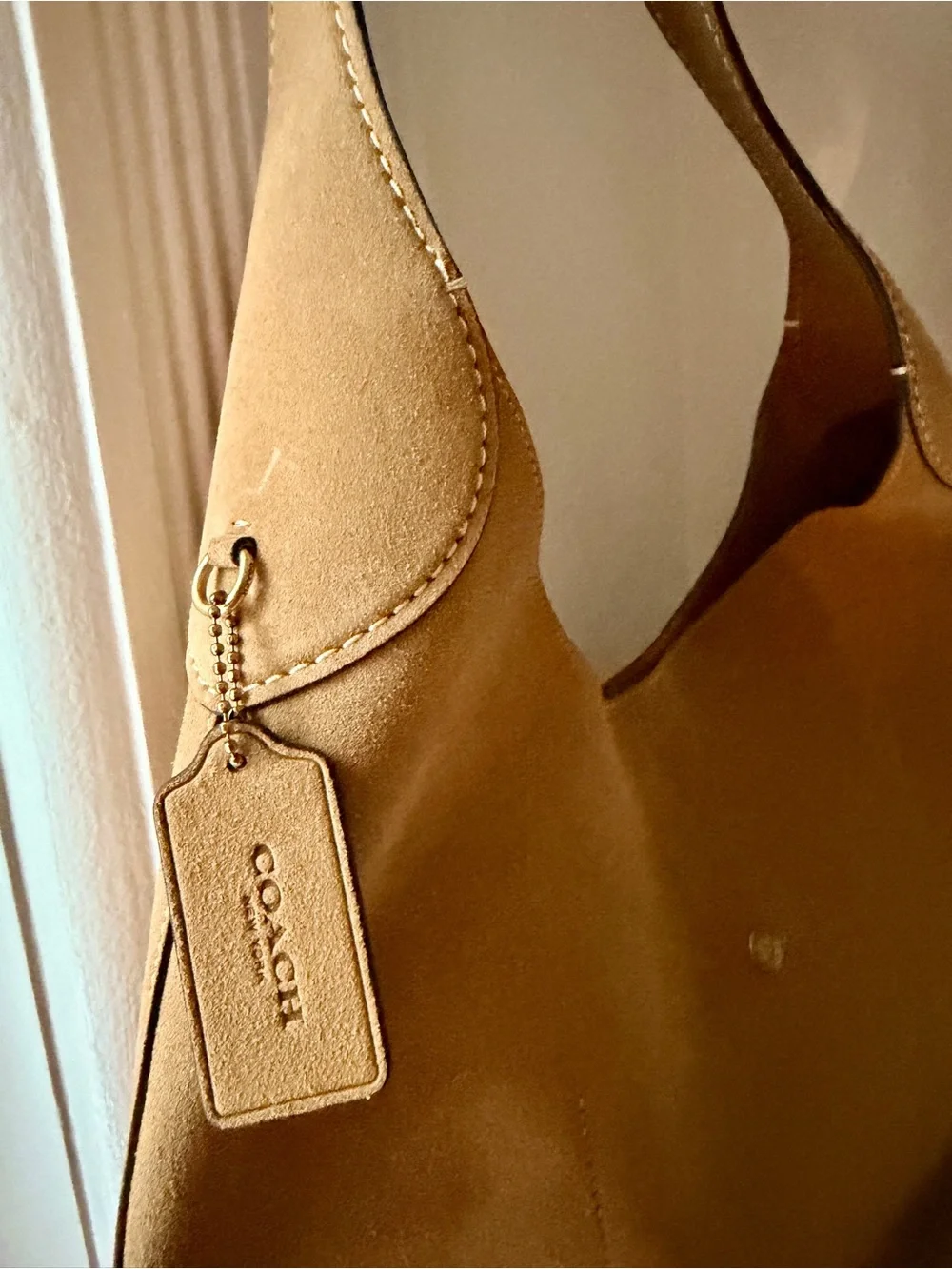 Coach Brooklyn Shoulder Bag 39 on Sand Suede
